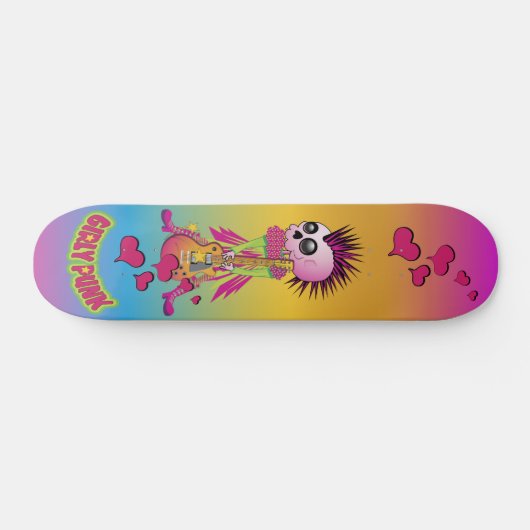 Girly Punk Rock Schaats Persoonlijk Skateboard (Horizontaal)