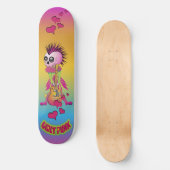 Girly Punk Rock Schaats Skateboard (Voorkant)