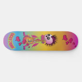 Girly Punk Rock Schaats Skateboard (Horizontaal)