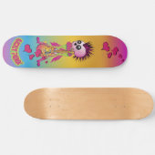 Girly Punk Rock Schaats Skateboard (Horizontaal)