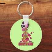 Girly Punk Rocker Sleutelhanger (Voorkant)