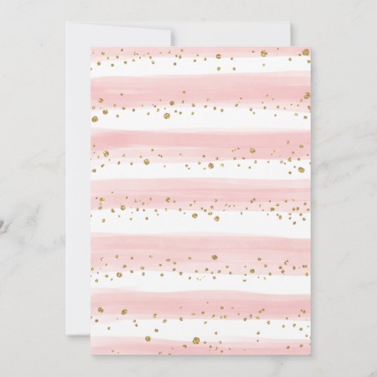 Girly Puppy Dog Birthday Party Blush Pink Flowers Kaart (Achterkant)