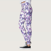 Girly Purple Butterflies Whimsical Patterned Leggings (Links)