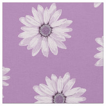 Girly Purple Flowers Pattern