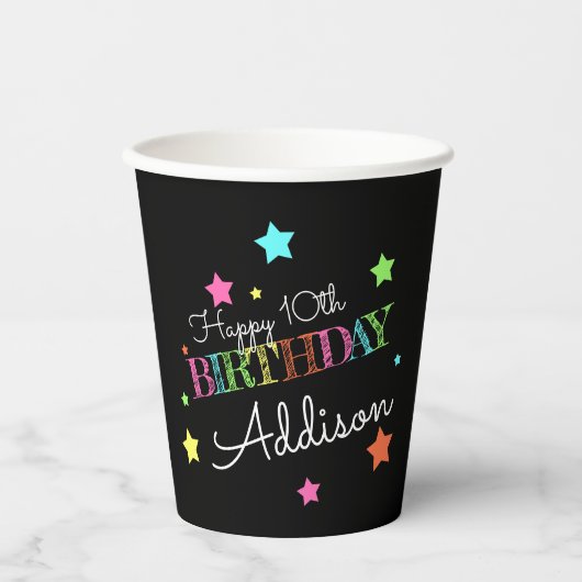 Girly Pyjama Party Verjaardag Papieren Bekers (Voorkant)