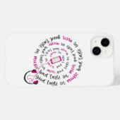 Girly quote Goede smaak in muziek slechte smaak in Case-Mate iPhone Case (Achterkant (horizontaal))