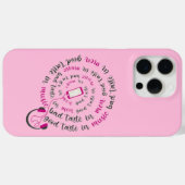 Girly quote Goede smaak in muziek slechte smaak in Case-Mate iPhone Case (Achterkant (horizontaal))