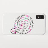Girly quote Goede smaak in muziek slechte smaak in Case-Mate iPhone Case (Achterkant (horizontaal))