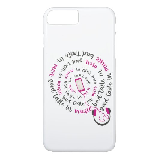 Girly quote Goede smaak in muziek slechte smaak in Case-Mate iPhone Case (Achterkant)