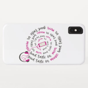 Girly quote Goede smaak in muziek slechte smaak in Case-Mate iPhone Case