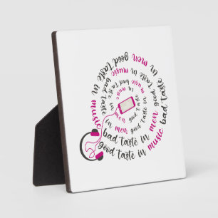 Girly quote Goede smaak in muziek slechte smaak in Fotoplaat