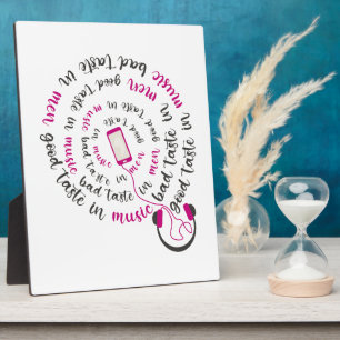 Girly quote Goede smaak in muziek slechte smaak in Fotoplaat