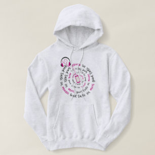 Girly quote Goede smaak in muziek slechte smaak in Hoodie
