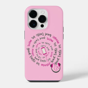 Girly quote Goede smaak in muziek slechte smaak in iPhone 14 Plus Hoesje