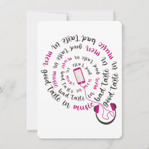 Girly quote Goede smaak in muziek slechte smaak in Kaart