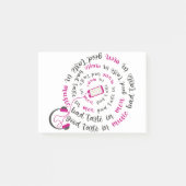 Girly quote Goede smaak in muziek slechte smaak in Post-it® Notes (Voorkant)