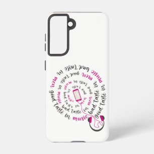Girly quote Goede smaak in muziek slechte smaak in Samsung Galaxy Hoesje