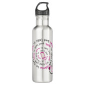 Girly quote Goede smaak in muziek slechte smaak in Waterfles (Voorkant)