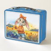 Girly rabbit sunflower field  (Achterkant)