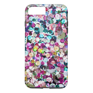 Girly Rainbow Faux Sequins Bling Case-Mate iPhone Case