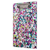 Girly Rainbow Faux Sequins Bling Klembord (Links)