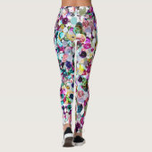Girly Rainbow Faux Sequins Bling Leggings (Achterkant)