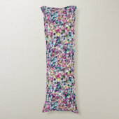 Girly Rainbow Faux Sequins Bling Lichaamskussen (Voorkant Verticaal)