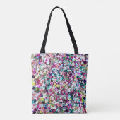 Girly Rainbow Faux Sequins Tote Bag (Achterkant)