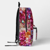 Girly Rainbow Flowers with Glitter Drips Backpack Bedrukte Rugzak (Links)
