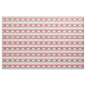 Girly Red Mint White-kerstpatroon Stof (Yard (91,4 cm))