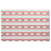 Girly Red Mint White-kerstpatroon Stof (Fat Quarter)