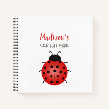 Girly Red Zwart-wit Sketch Boek