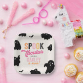 Girly Retro Halloween Party Borden Papieren Bordje (Feest)