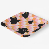 Girly Retro Halloween Party Borden Papieren Bordje (Gebogen)