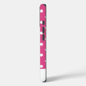 Girly Retro Pink Polka Dot Case-Mate iPhone Case (Achterkant / Links)