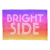 Girly Retro Rainbow Bright Side Happy Kussensloop (Voorkant)