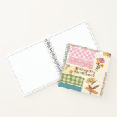 Girly retro stijl plakboek papier achtergrond scha notitieboek (Binnen)