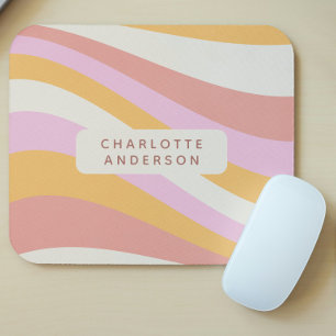 Girly Retro  Wave Abstract Trendy Feminine Muismat