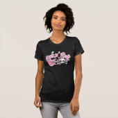 Girly Rock n'Roll Skull T-shirt (Voorkant volledig)
