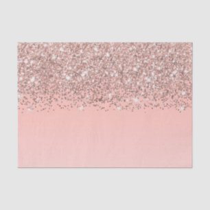 Girly Roos Gold Confetti Pink Gradient Ombre Tissuepapier