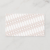 Girly Roos Gold Diaper Raffle Baby shower Game Informatiekaartje (Achterkant)