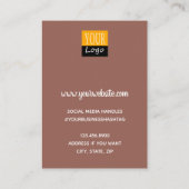 Girly Roos Gold Faux-Folie verouderd beeldscherm Visitekaartje (Achterkant)