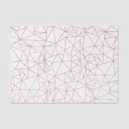 Girly Roos Gold Geometric Copper Polygon Tissuepapier