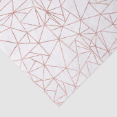 Girly Roos Gold Geometric Copper Polygon Tissuepapier (Detail)