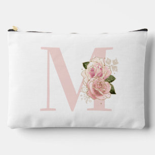 Girly Roos Gold Glitter Bloemblush Monogram Etui