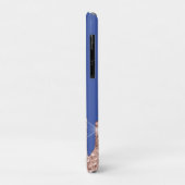 Girly Roos Gold Glitter Drivers, Monogram Case-Mate iPhone Case (Achterkant/links)