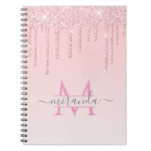 Girly Roos Gold Glitter Drives Ombre Monogram