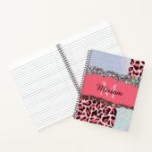 Girly Roos Gold Glitter droogt Blush Pink Modern Notitieboek (Binnen)