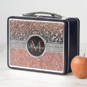 Girly Roos Gold Glitter Leopard Monogram (In situ)