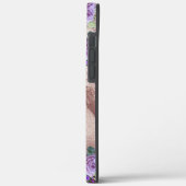 Girly Roos Gold Glitter Script Monogram Case-Mate iPhone Case (Achterkant / Links)